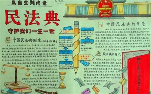 民法典手抄报 民法典手抄报