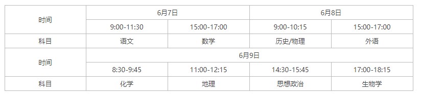 2023广东高考时间是几月几号