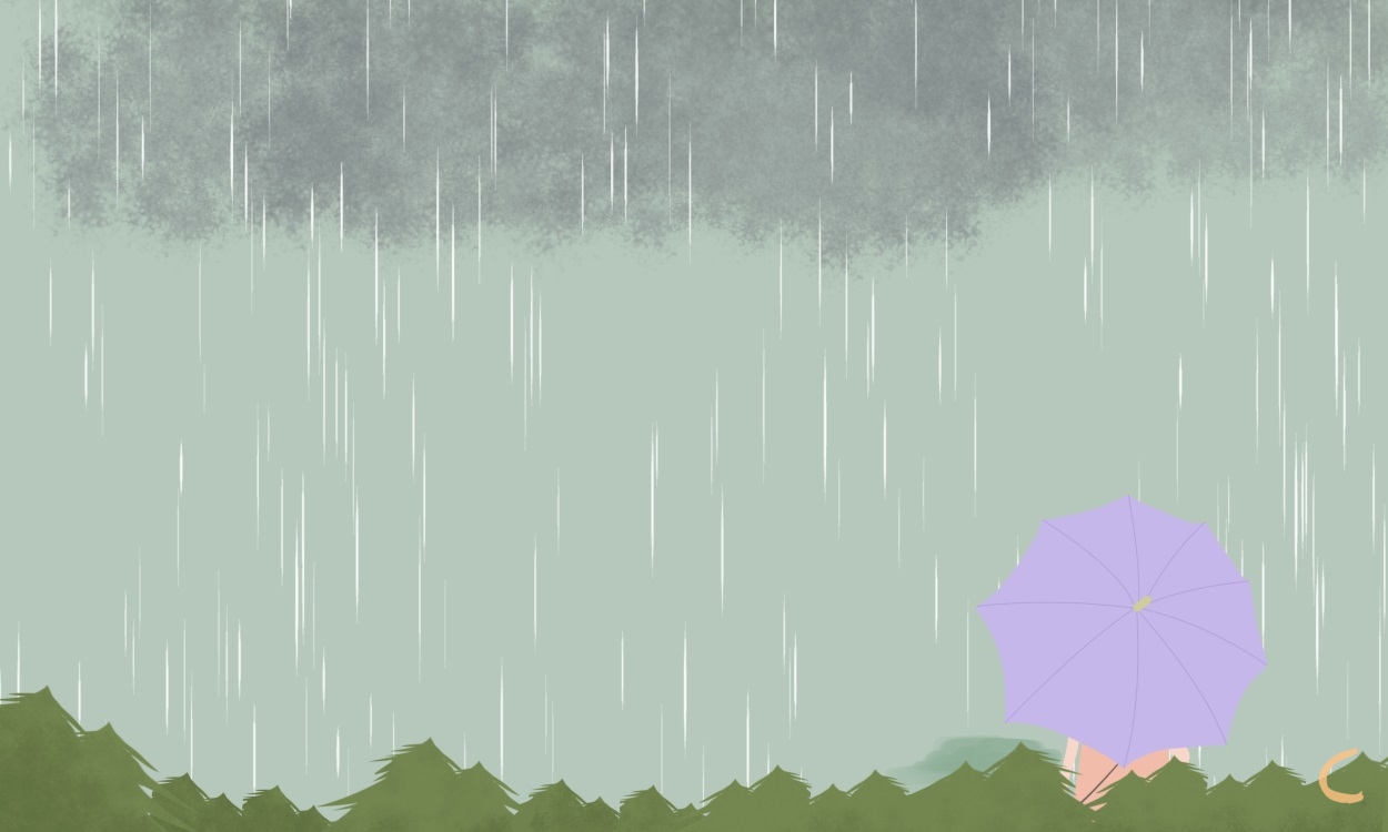 下雨天简短文案(150句)